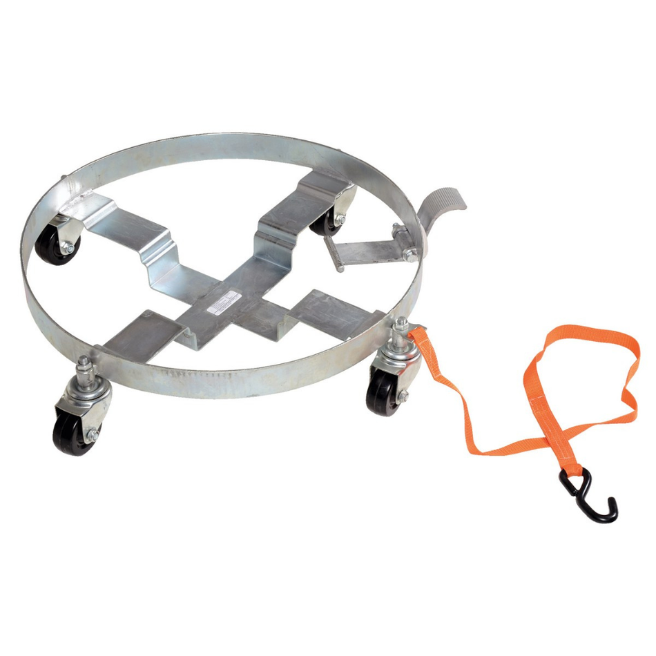 Steel Multipurpose Tilting Drum Dolly – 900 Lb. Capacity – DRUM-QUAD-H-TLT – Vestil