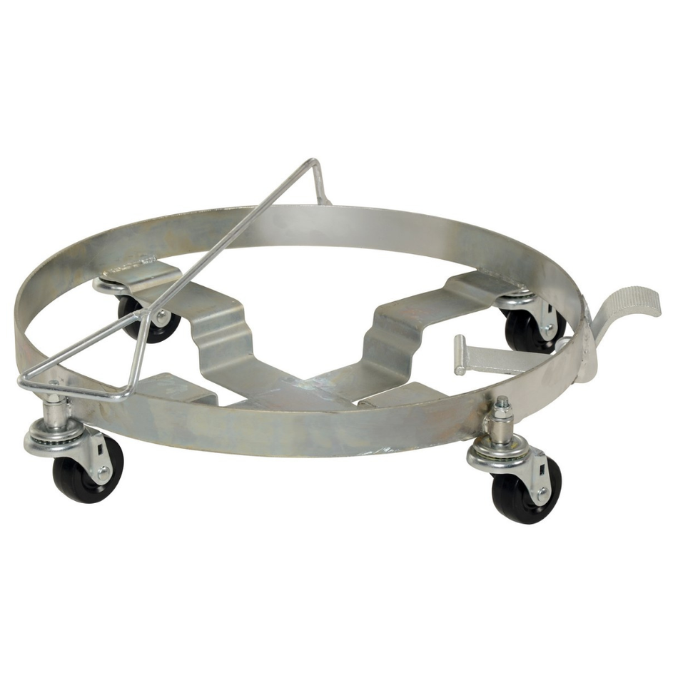 Steel Mobile Tilting Drum Dolly with Handle – 1,000 Lb. Capacity – DRUM-DRH-HR-TLT – Vestil
