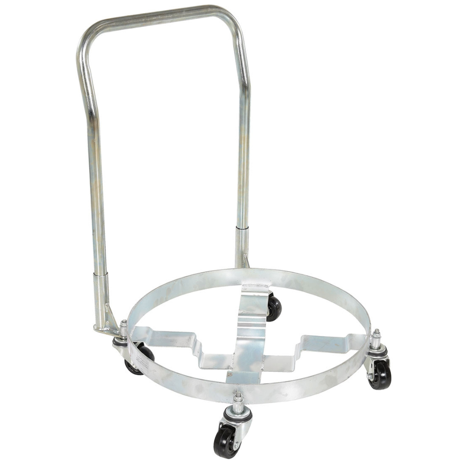Steel Multipurpose Drum Dolly with Handle – 900 Lb. Capacity – DRUM-QUAD-H-HDL – Vestil