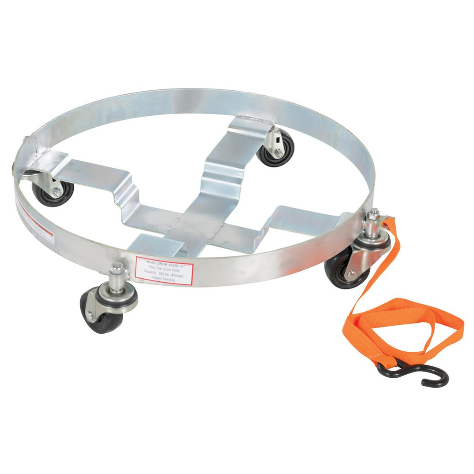 Steel Multipurpose Drum Dolly – 900 Lb. Capacity – DRUM-QUAD-H – Vestil