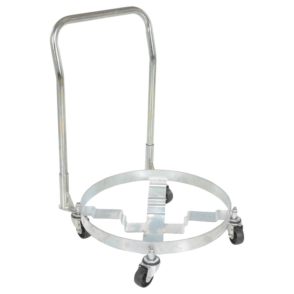 Steel Multipurpose Quad Drum Dolly with Handle – 1200 Lb. Capacity – DRUM-QUAD-C-HDL – Vestil