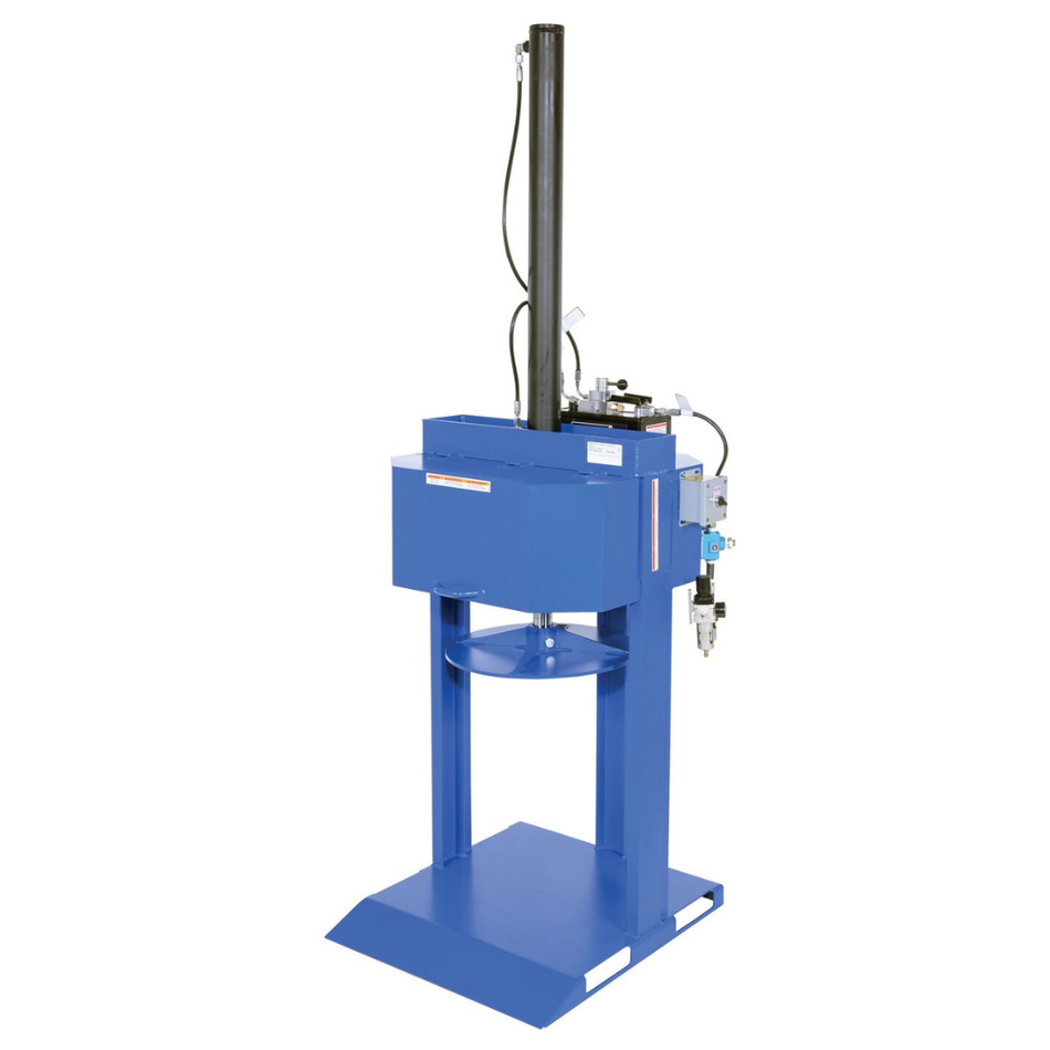 Steel Pneumatic Trash Compactor – 55 Gallon – 9,000 Lb. Compacting Force – MTC-PNU-55 – Vestil