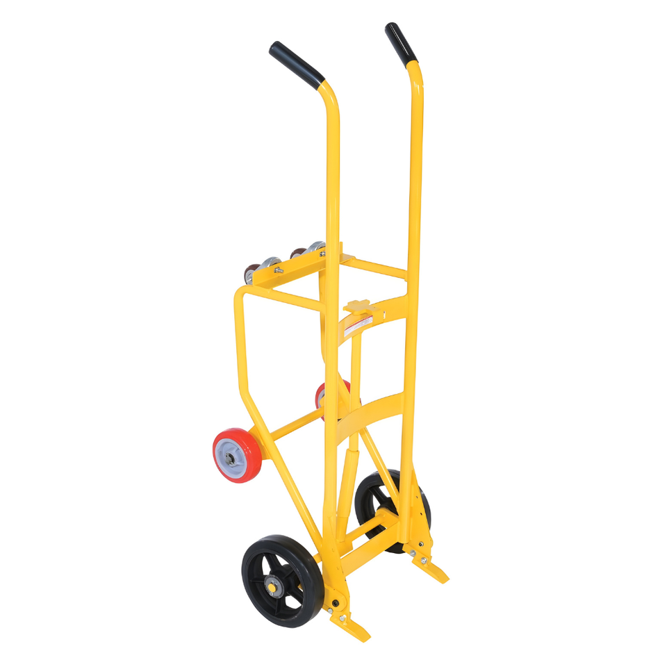 1,000 lb Steel Drum Truck Cradle with Mold-on-Rubber Wheels – 55 Gallon – RDBT-MR – Vestil