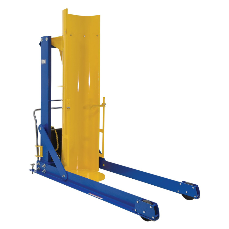 Steel DC Powered Portable Hydraulic Drum Dumper – 72" Dump Height – 1,000 Lb. Capacity – HDD-72-10-P-DC – Vestil