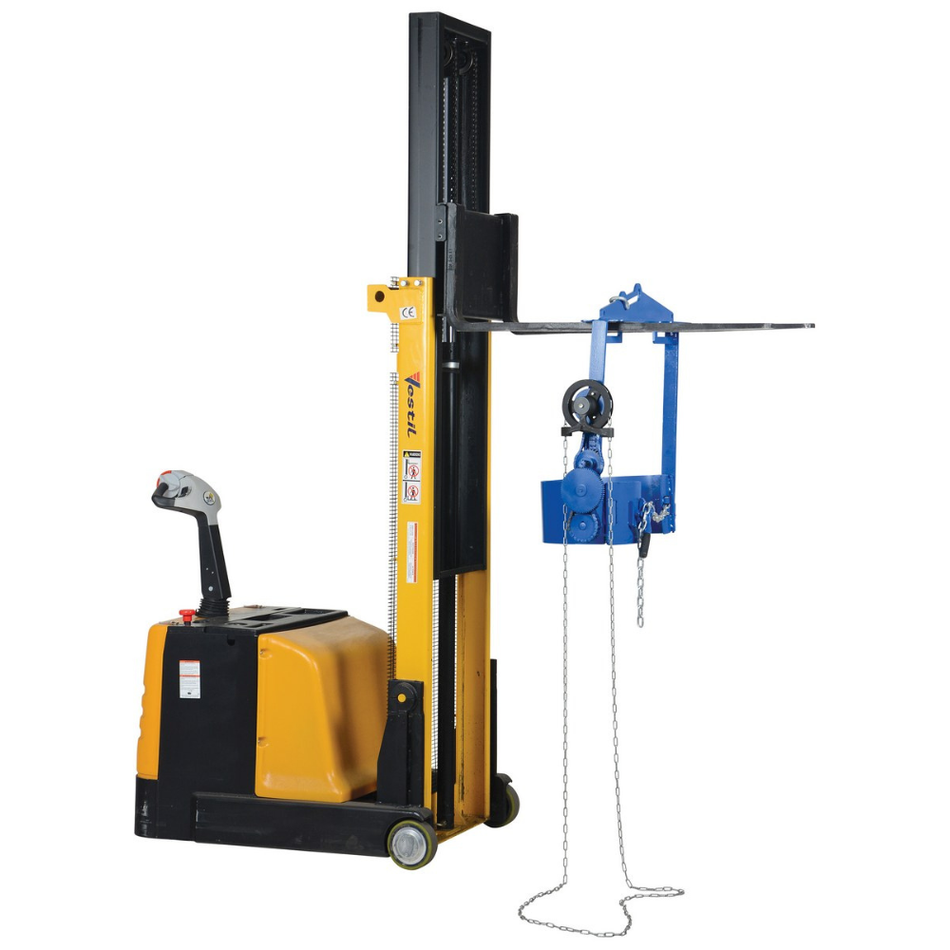 55 Gallon Steel Hoist Mounted Drum Carrier/Rotator – 1500 Lb. Capacity – DCT-85 – Vestil