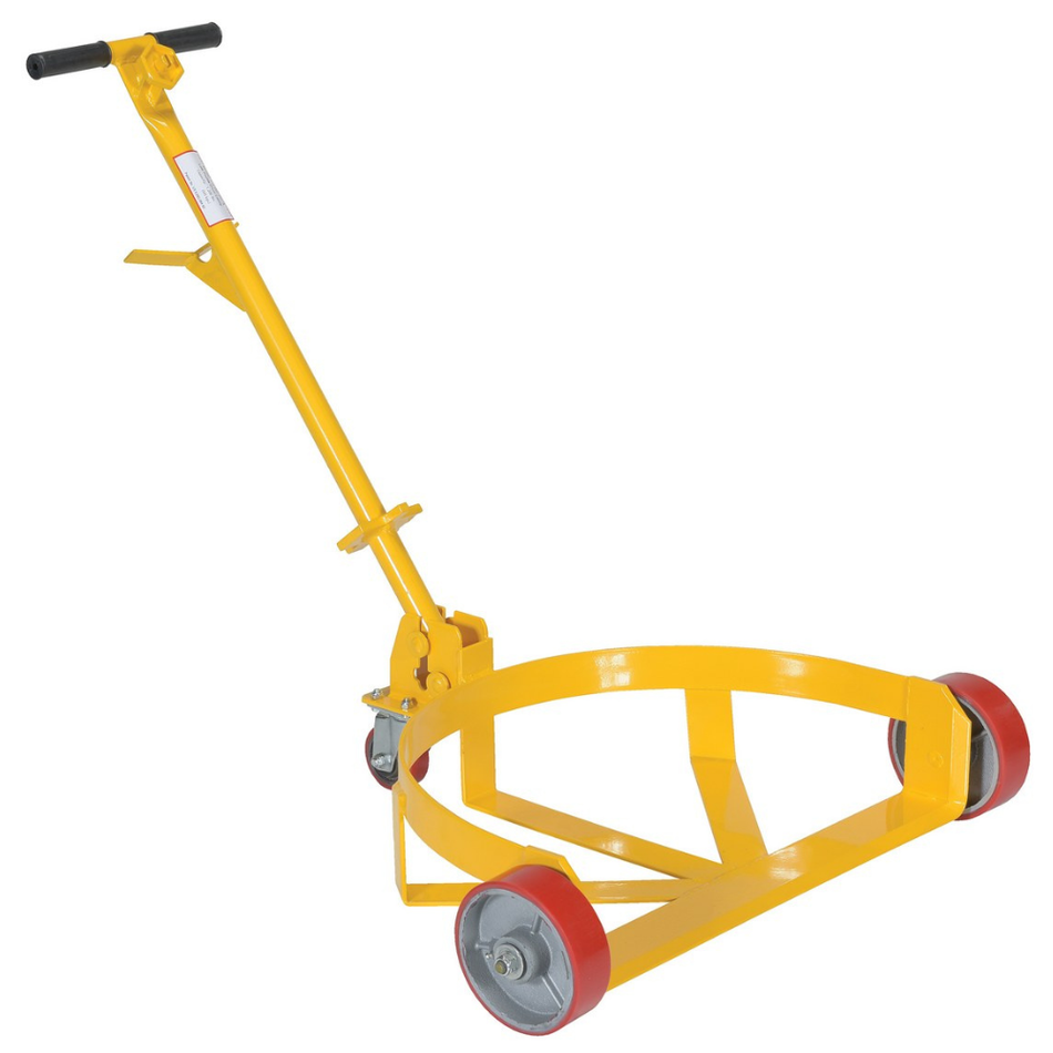 Steel Low Profile Drum Dolly with Poly-On-Steel Casters – LO-DC-PU – Vestil