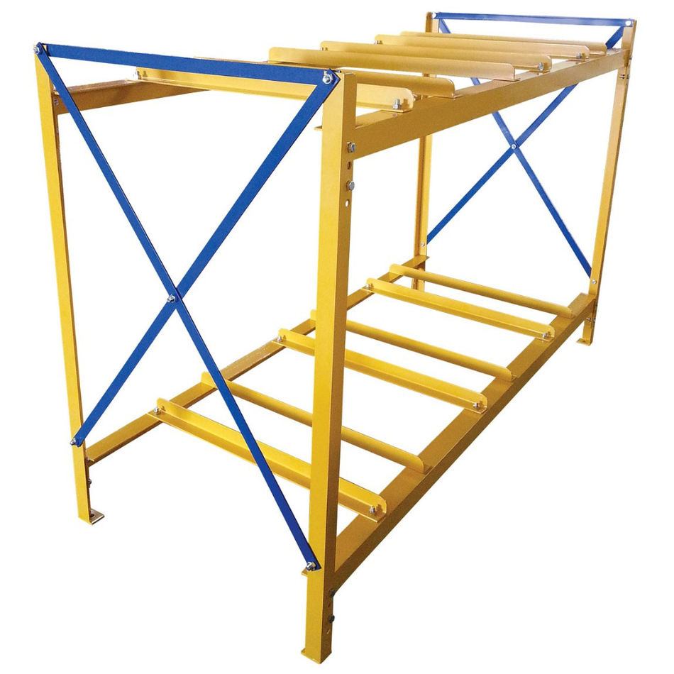 Steel Horizontal 6 Drum Storage Rack – 4,800 lb Capacity – DRK-3-2 – Vestil