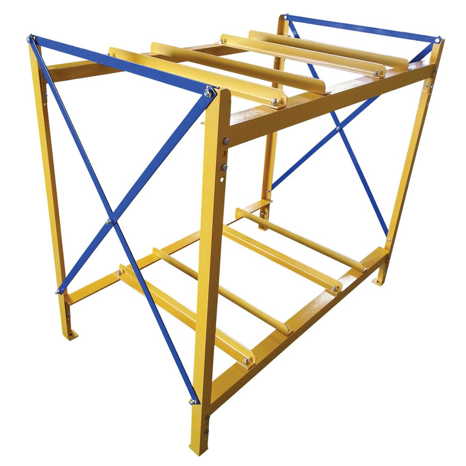 Steel Horizontal 4 Drum Storage Rack – 3,200 lb Capacity – DRK-2-2 – Vestil