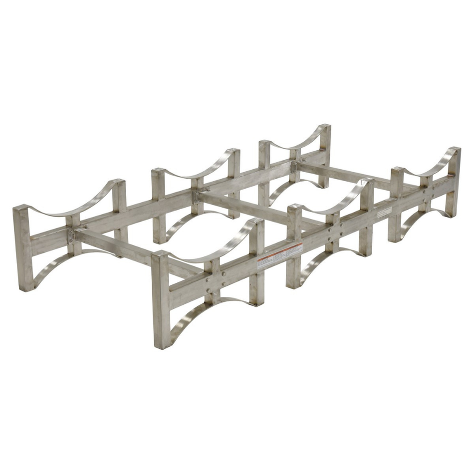 Stainless Steel Stackable 3 Drum Rack – 2,400 lb Capacity – DRUM-RACK-3-SS – Vestil