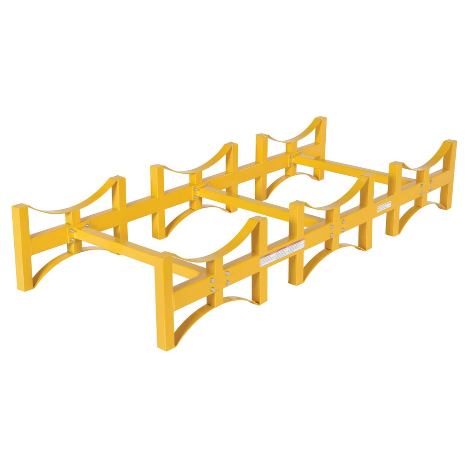 Steel Stackable 3 Drum Rack – 2,400 lb Capacity – DRUM-RACK-3 – Vestil