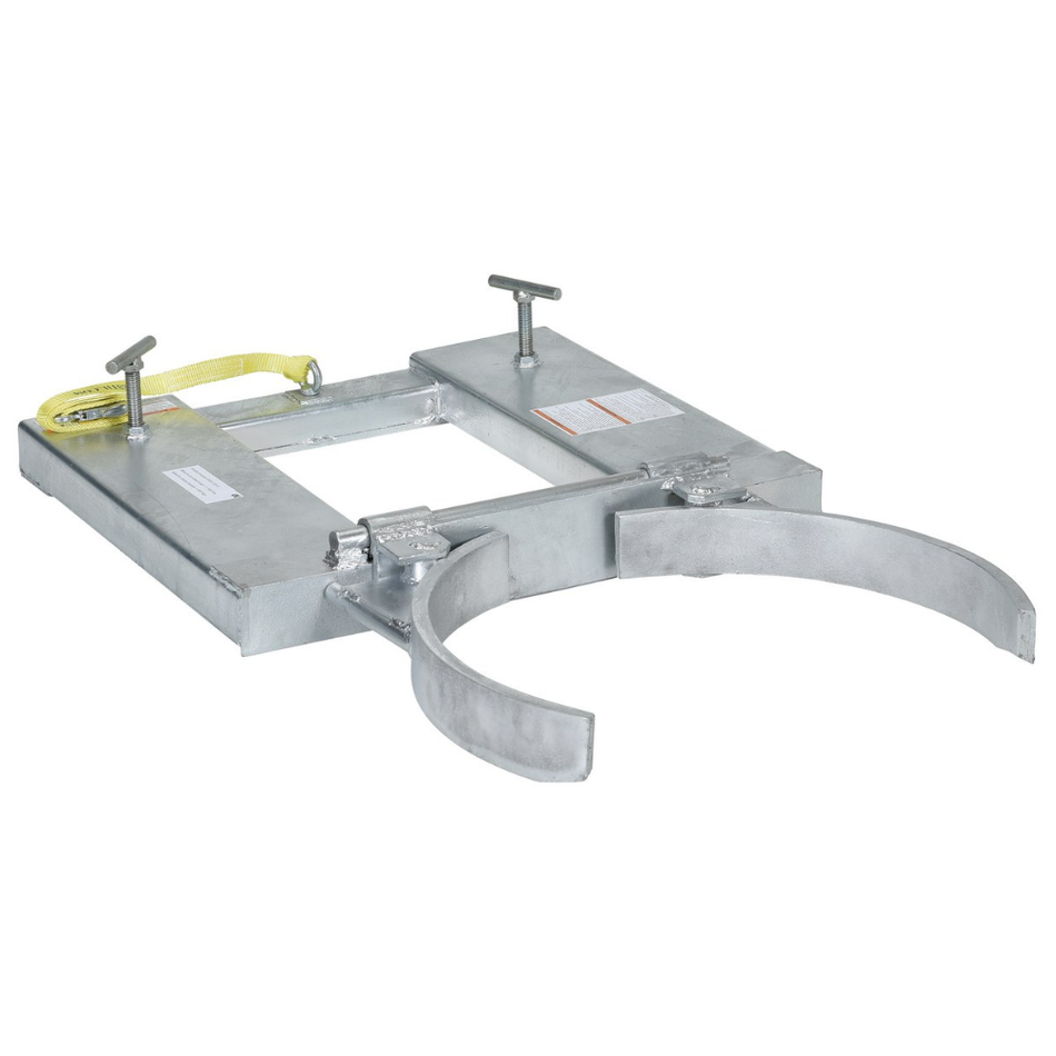 Galvanized Steel Deluxe Single Drum Gripper – 55 Gallon – 1500 Lb. Capacity – DGS-55-D-G – Vestil