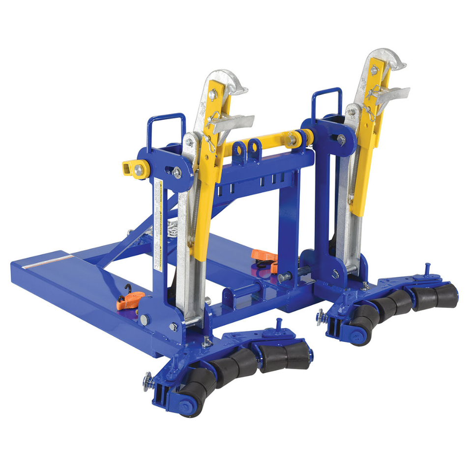 Steel Automatic Eagle Beak Drum Lifter – 2 Drums with Rollers – 2000 Lb. Capacity – FMDL-2-LDS-R3 – Vestil