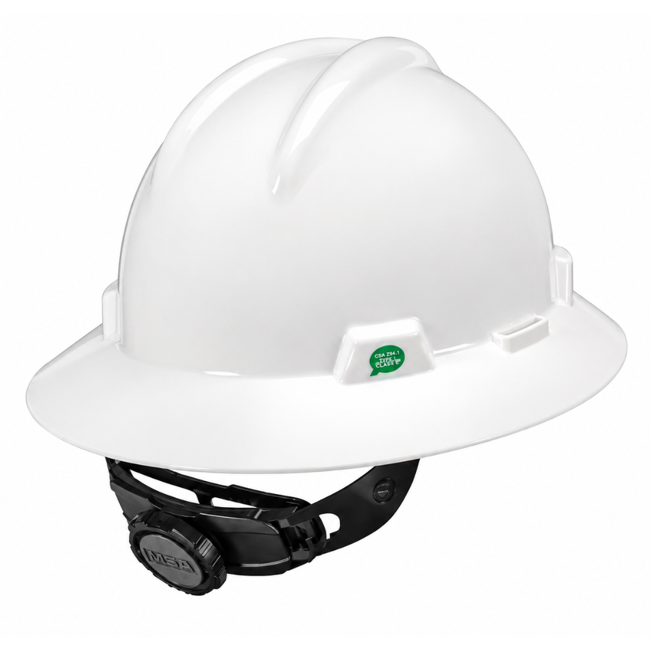 V-Gard® GREEN Full Brim Hard Hat - MSA