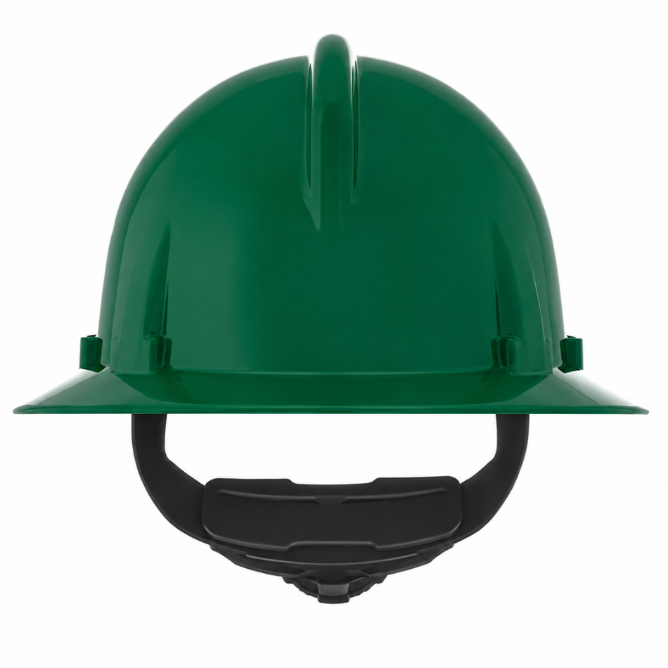 Topgard Full Brim Hard Hat with Fas-Trac III Suspension - MSA