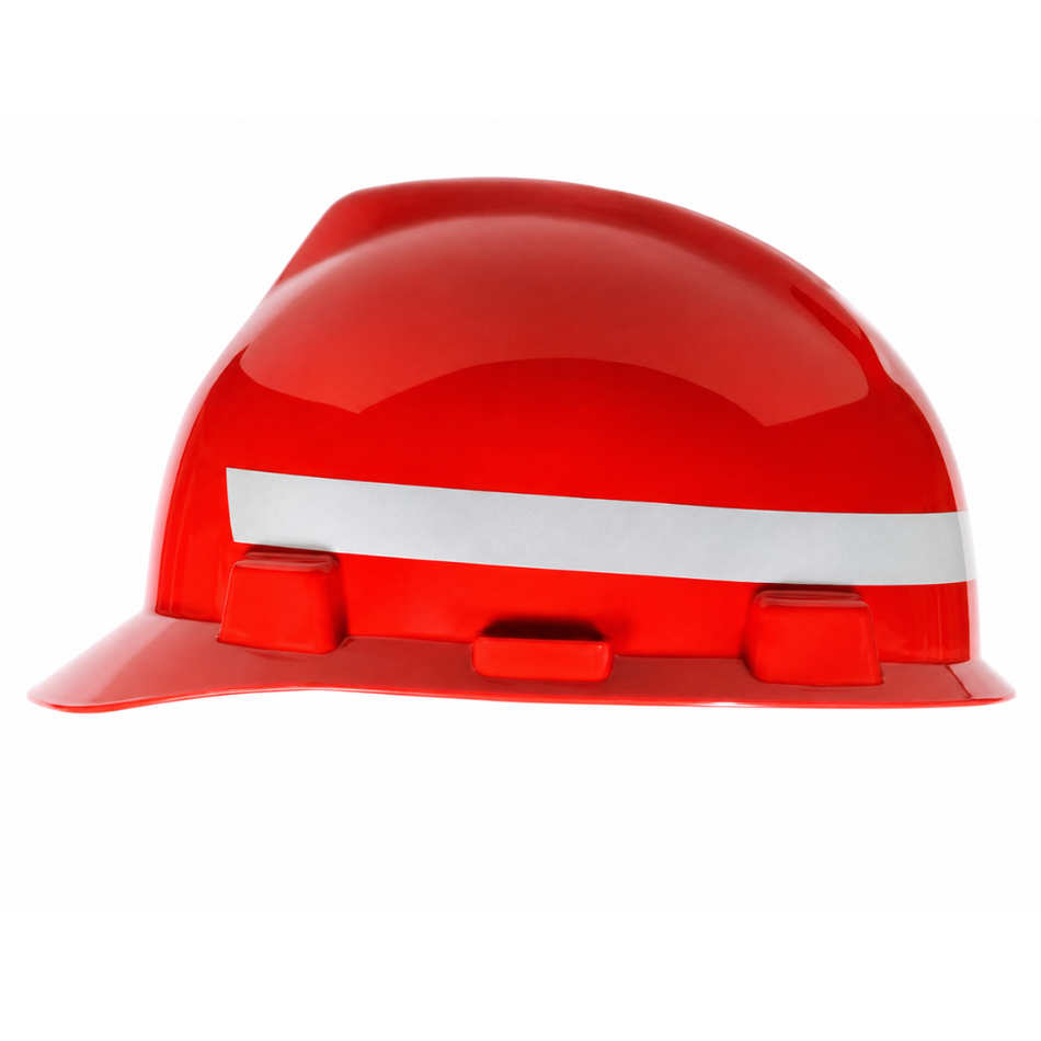Retro-Reflective Helmet Striping, Silver/White - MSA