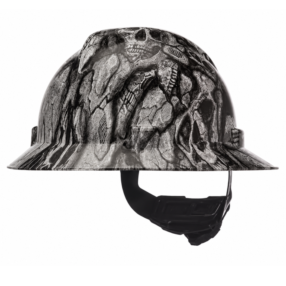 V-Gard Hydro Dip Hard Hat, Full Brim with Fas-Trac III Suspension - MSA