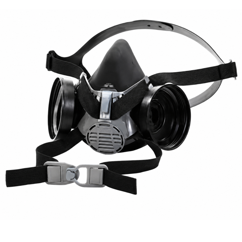 Advantage 420 Twin Half-Mask Respirator with Comfo Adapter, 4-Point Harness - MSA