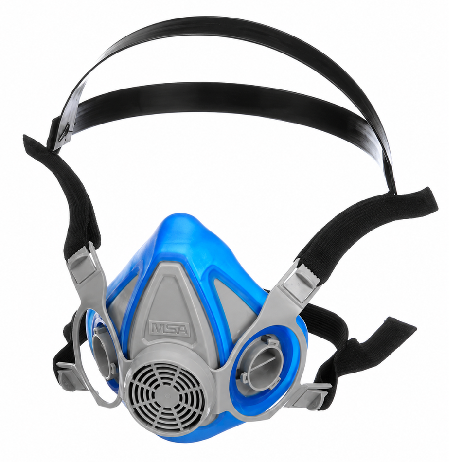 Advantage 200 LS Half-Mask Respirator, Blue with Single Neck Strap - MSA