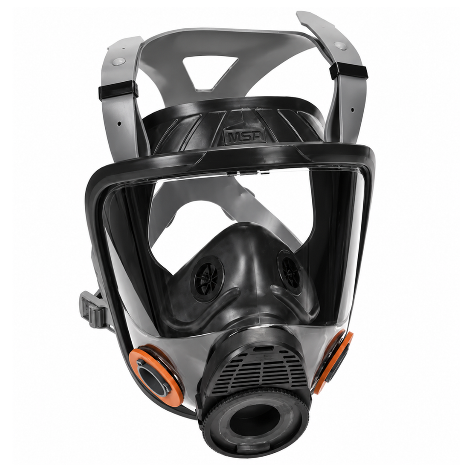 Advantage 4200 Full-Facepiece Respirator, Silicone with Rubber Harness - MSA