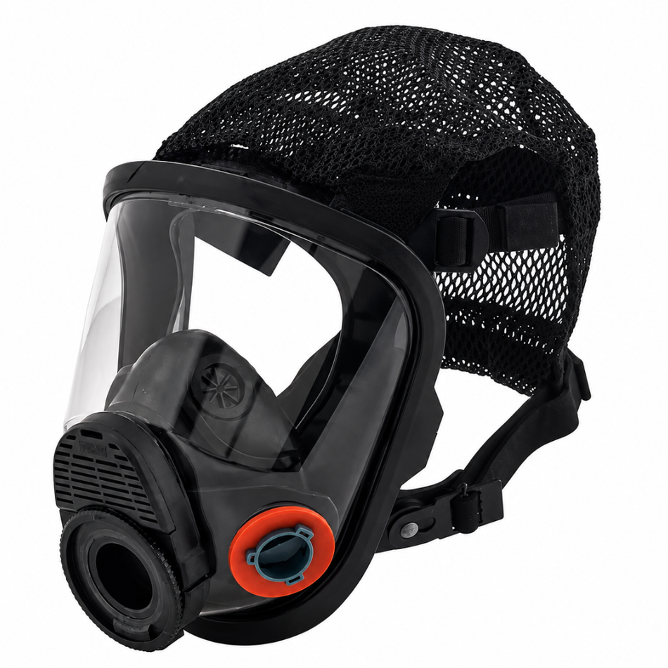 Advantage 4200 Full-Facepiece Respirator, Hycar with Cloth Harness - MSA