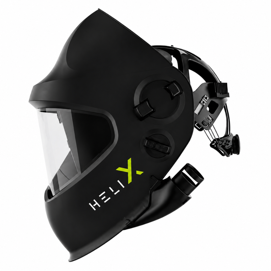 Helix Pure Air Slide-Up PAPR Welding & Grinding Helmet, Black - MSA
