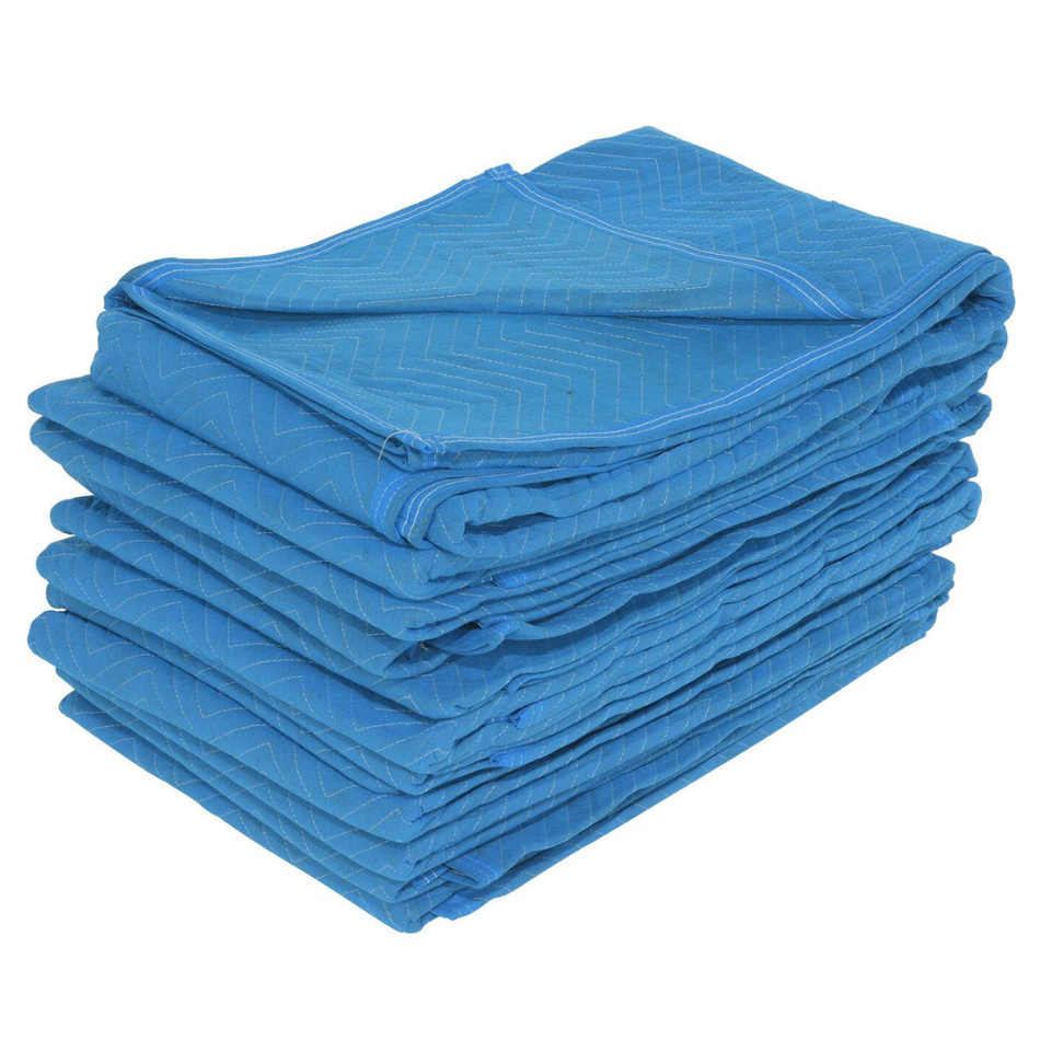 12 Pack General Duty Quilted Moving Pads – 80" x 72" – QPC-7280-DP-12PK – Vestil