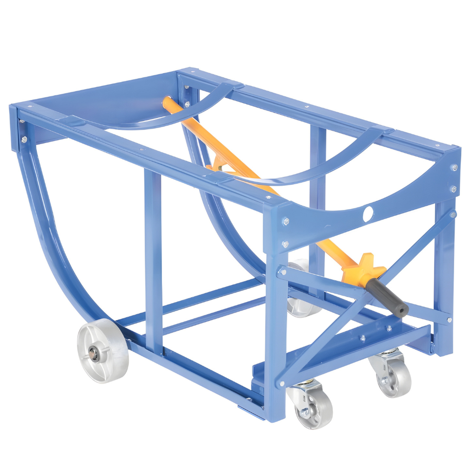 800 lb Steel Economy Rotating Drum Cart – Steel Wheels – RDC-60-5-SS – Vestil