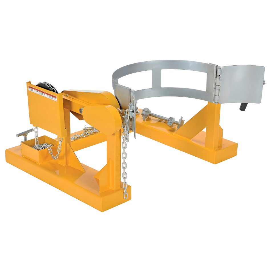 Steel Fork Truck Drum Carrier/Rotator – 55 Gallon – 800 Lb. Capacity – DCR-205-8 – Vestil