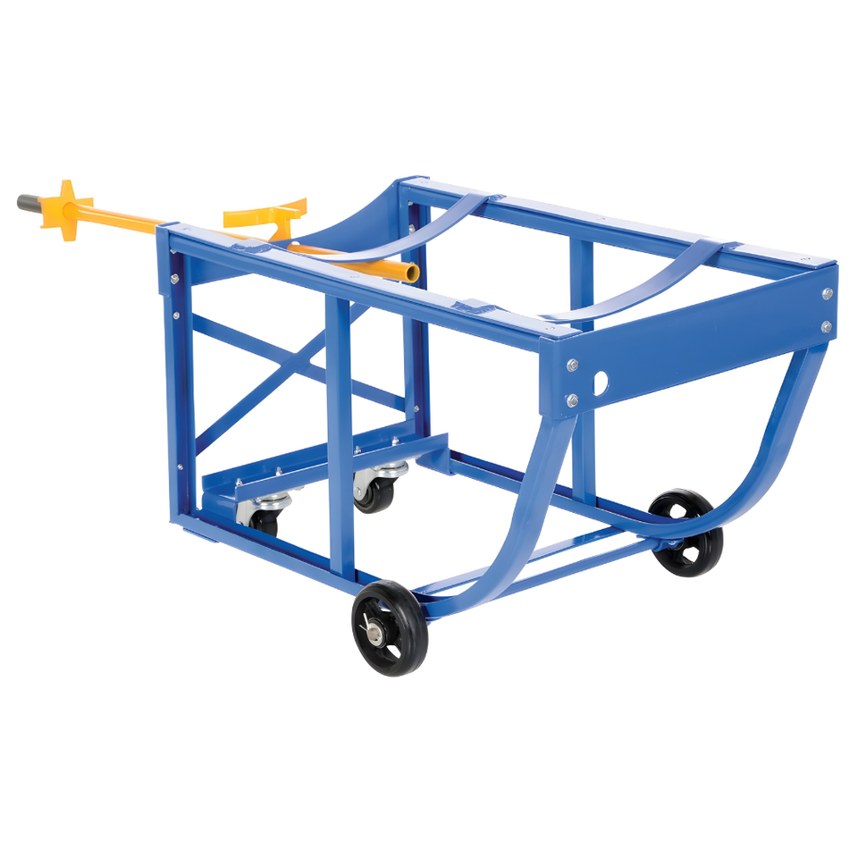 800 lb Steel Economy Rotating Drum Cart – Polyurethane Wheels – RDC-60-5-PU – Vestil