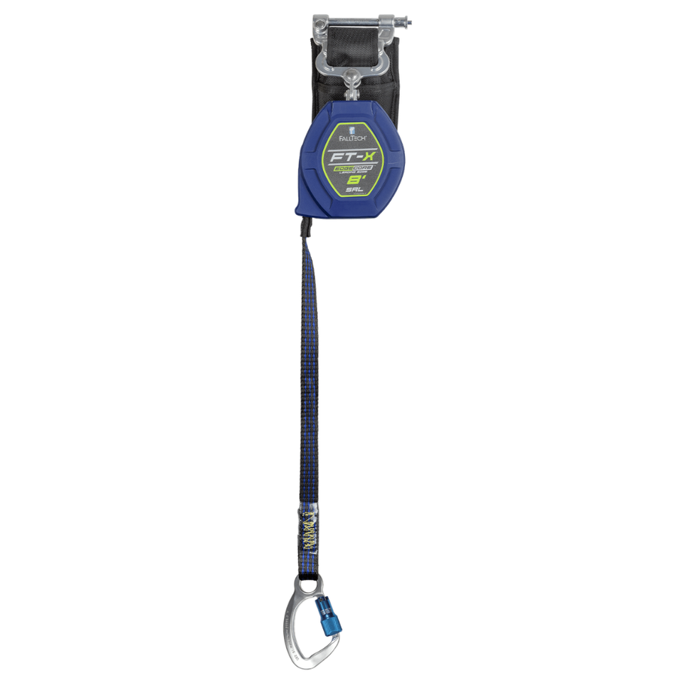 8' FT-X EdgeCore Class 2 LE Personal SRL-P, Single-Leg with Aluminum CE Carabiner – 84108SP6 – FallTech