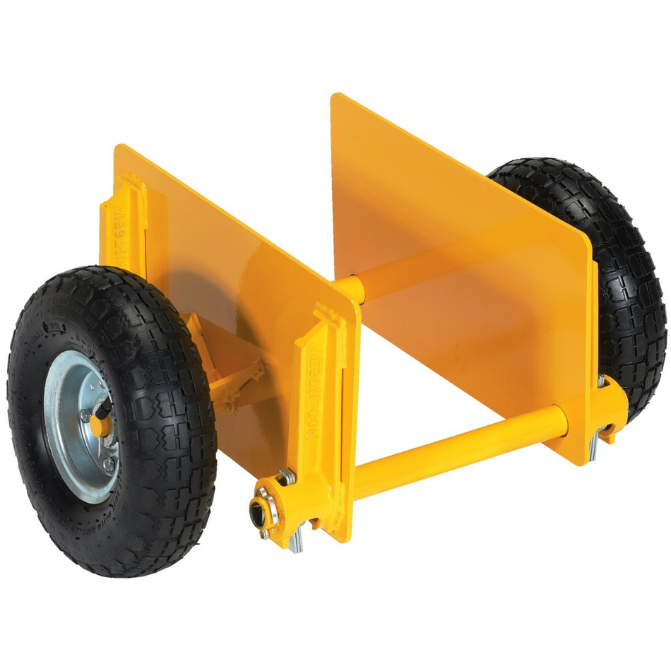 600 Lb. Steel Adjustable Panel Dolly with Pneumatic Wheels – PLDL-ADJ-10PN - Vestil