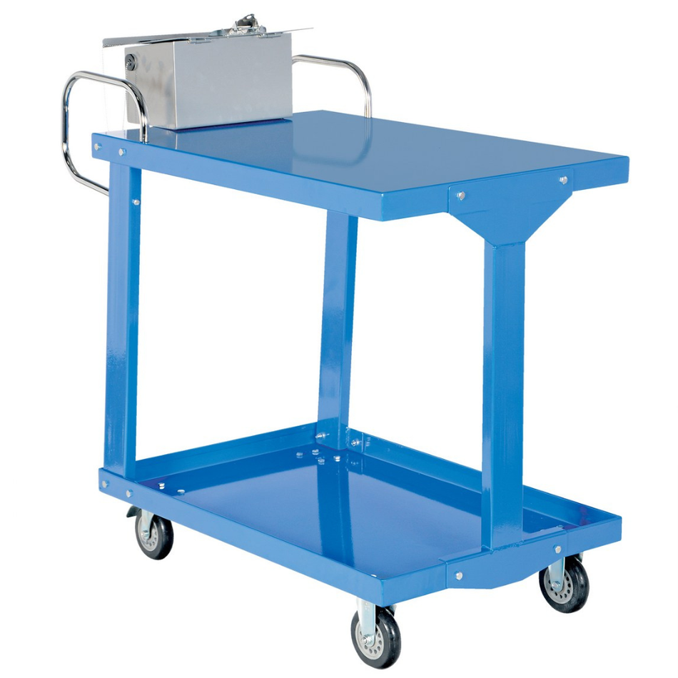 1200 Lb Steel Easy Access Stock Truck with Work Table – EASY-A-2436-WT – Vestil