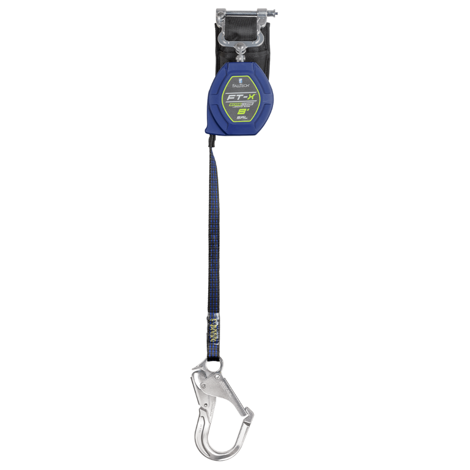8' FT-X EdgeCore Class 2 LE Personal SRL-P, Single-Leg with Aluminum Rebar Hook – 84108SP5 – FallTech