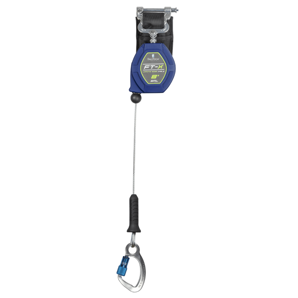 8' FT-X® Cable Class 2 Leading Edge Personal SRL-P, Single-leg with Aluminum CE Carabiner – 82808SP6 – FallTech