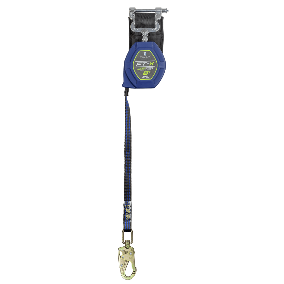 8' FT-X EdgeCore Class 2 LE Personal SRL-P, Single-Leg with Steel Swivel Snap Hook – 84108SP1 – FallTech
