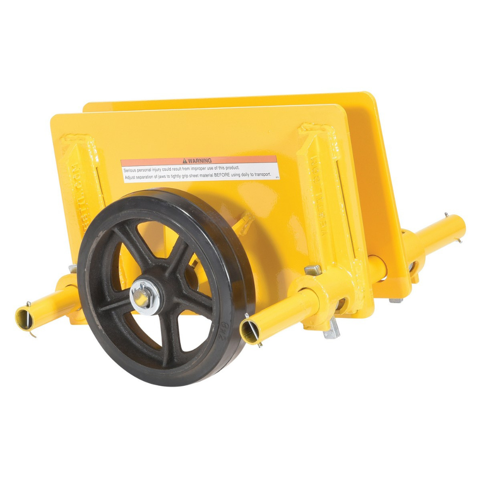 1000 Lb. Steel Adjustable Panel Dolly with Mold-On Rubber Casters – PLDL-ADJ-8MR - Vestil