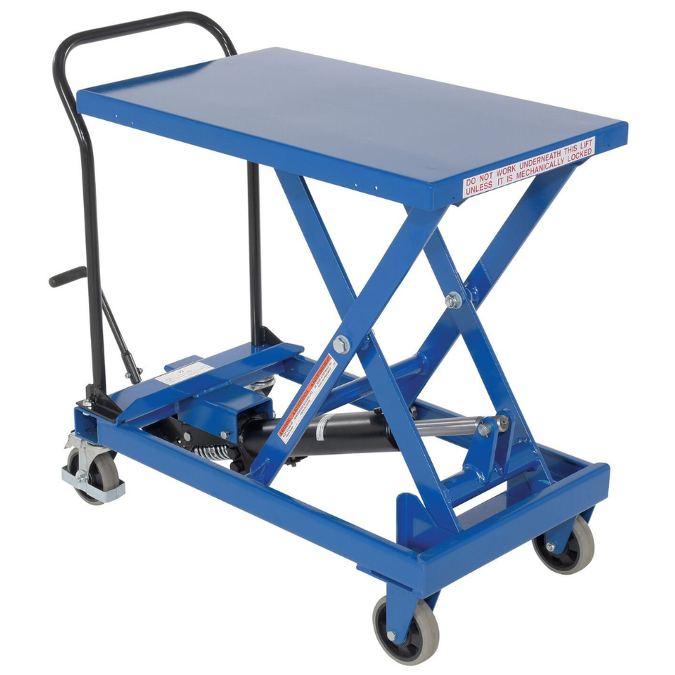 600 Lb. Steel Heavy Duty Premium Scissor Cart – CART-600-S-FR – Vestil