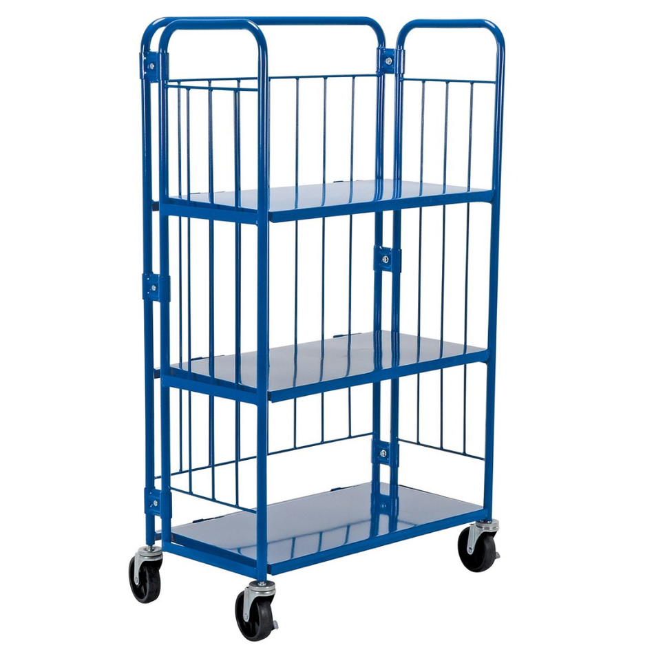 990 Lb. Steel Foldable/Nestable Roller Container – ROL-1834-3 – Vestil