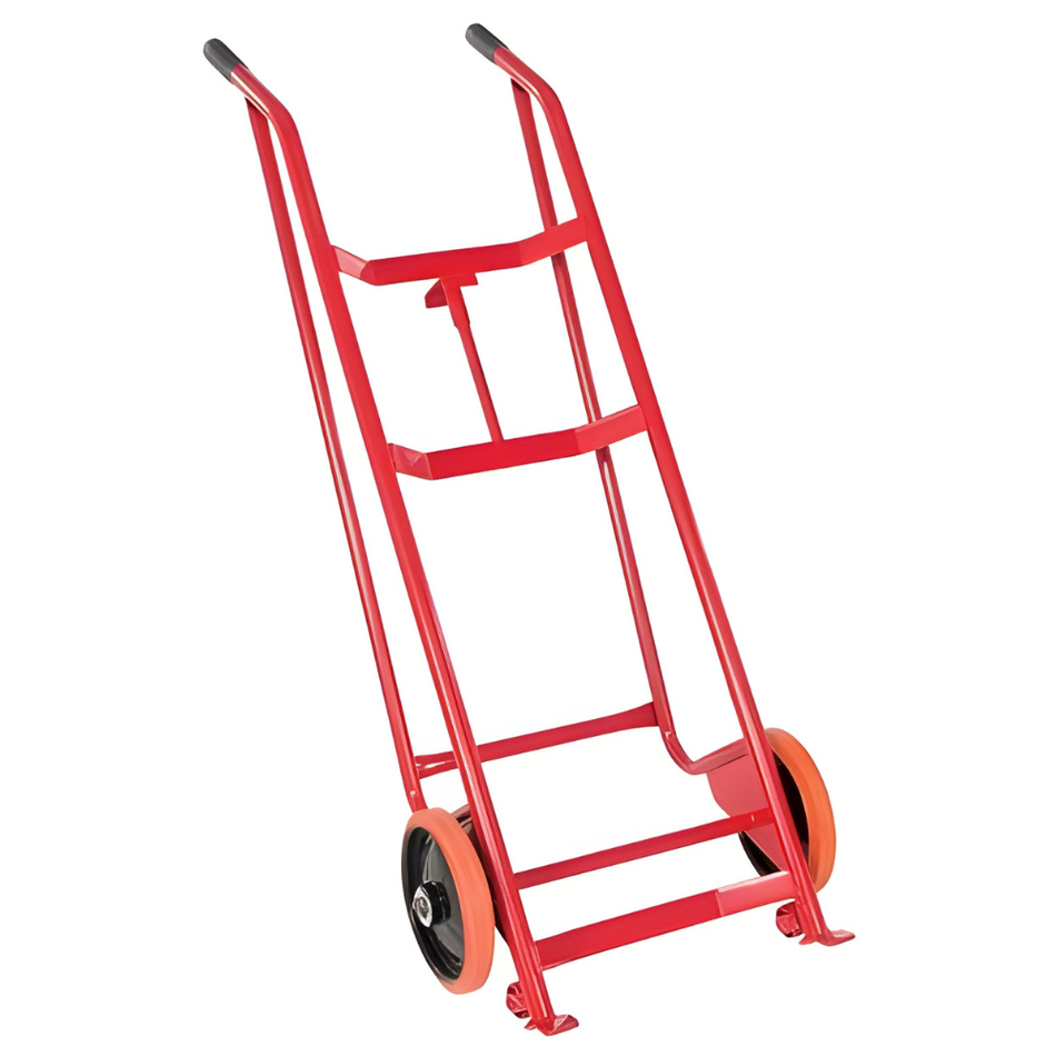800 lb Steel Barrel/Drum Truck – Polyurethane Wheels – DBT-RED – Vestil
