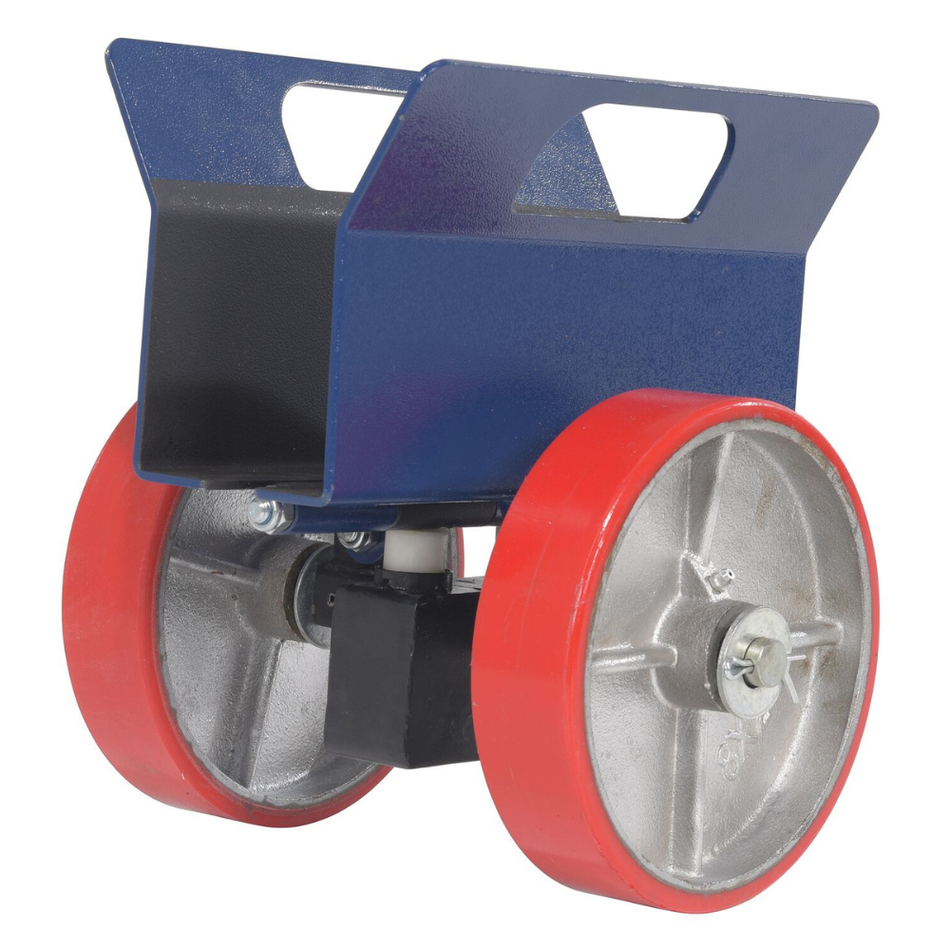 1500 Lb. Steel Heavy Duty Adjustable Panel Dolly with Poly-On-Steel Casters - PLDL-HD-4-8PS - Vestil