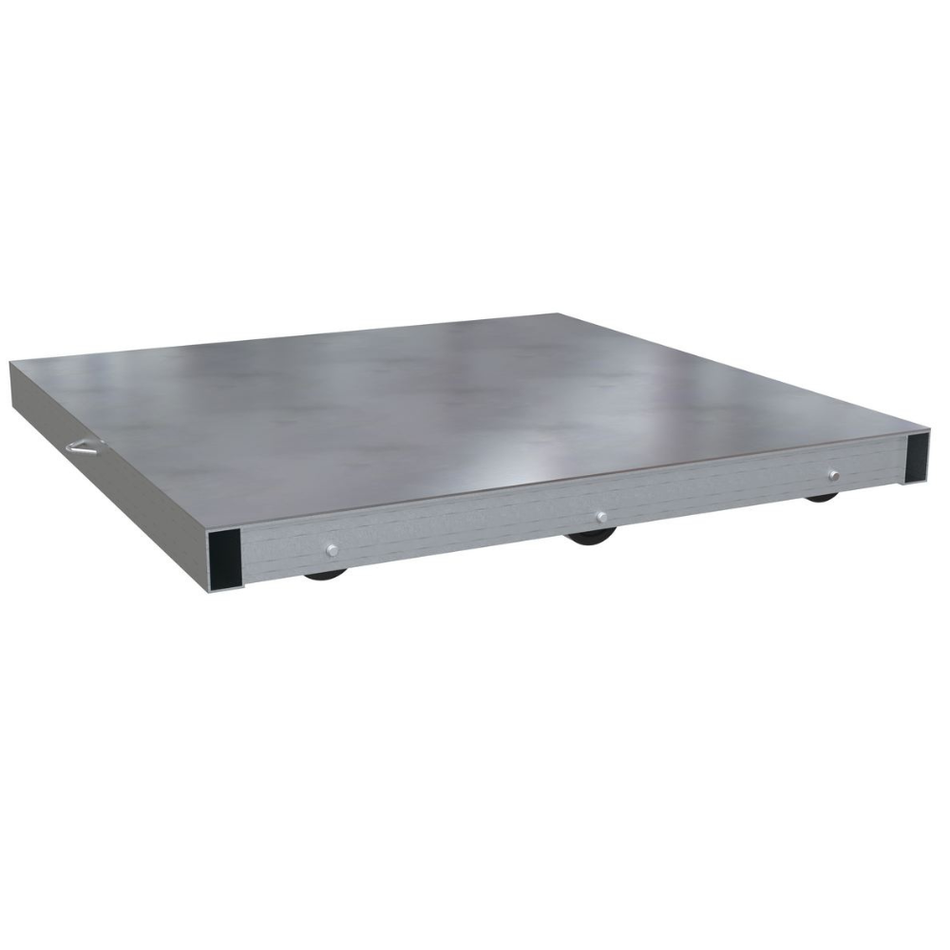 4000 Lb. Aluminum Pallet Dolly with Solid Top Tilt – DOL-ST-4242-6T – Vestil