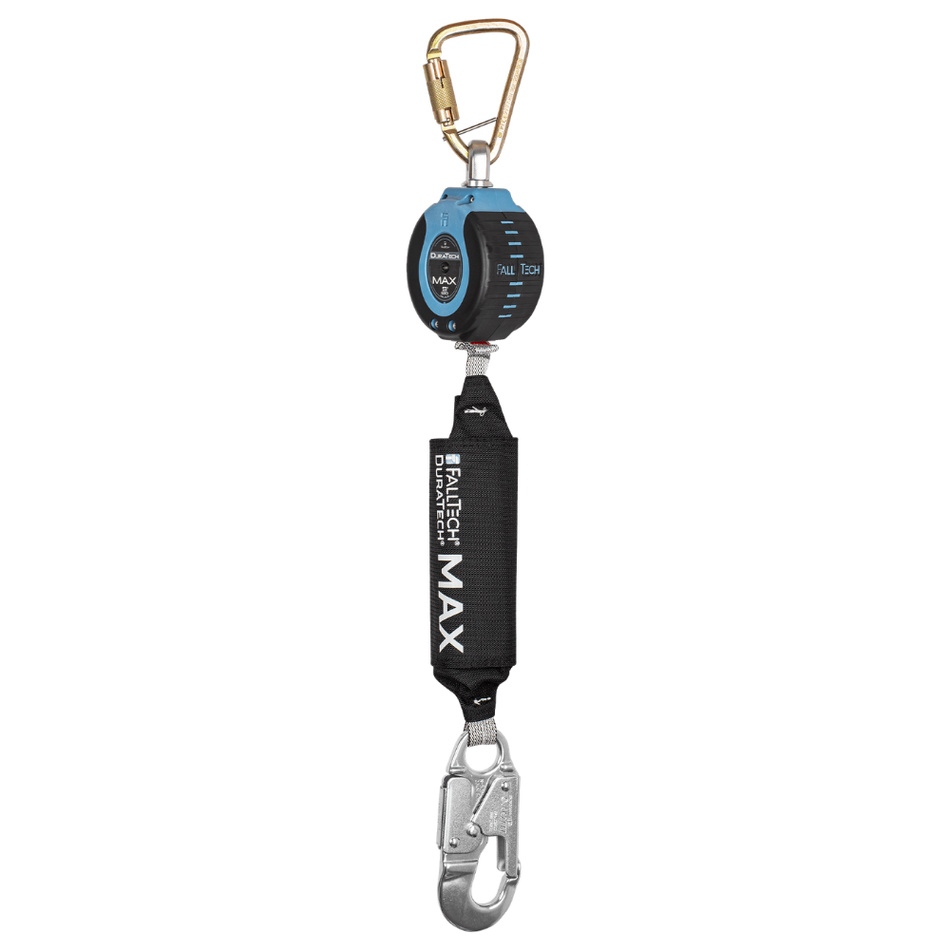 9' DuraTech® MAX Personal SRL with Aluminum Snap Hook and Dorsal Connecting Carabiner – 82709SB4 – FallTech