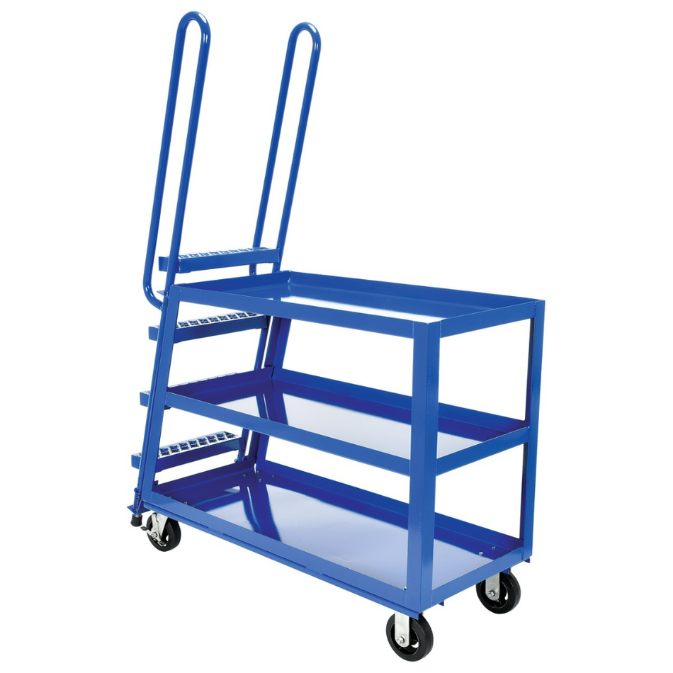 1000 Lb. Steel High Duty Stock Picker Truck with Ladder – SPS-HD-2252-6MR – Vestil