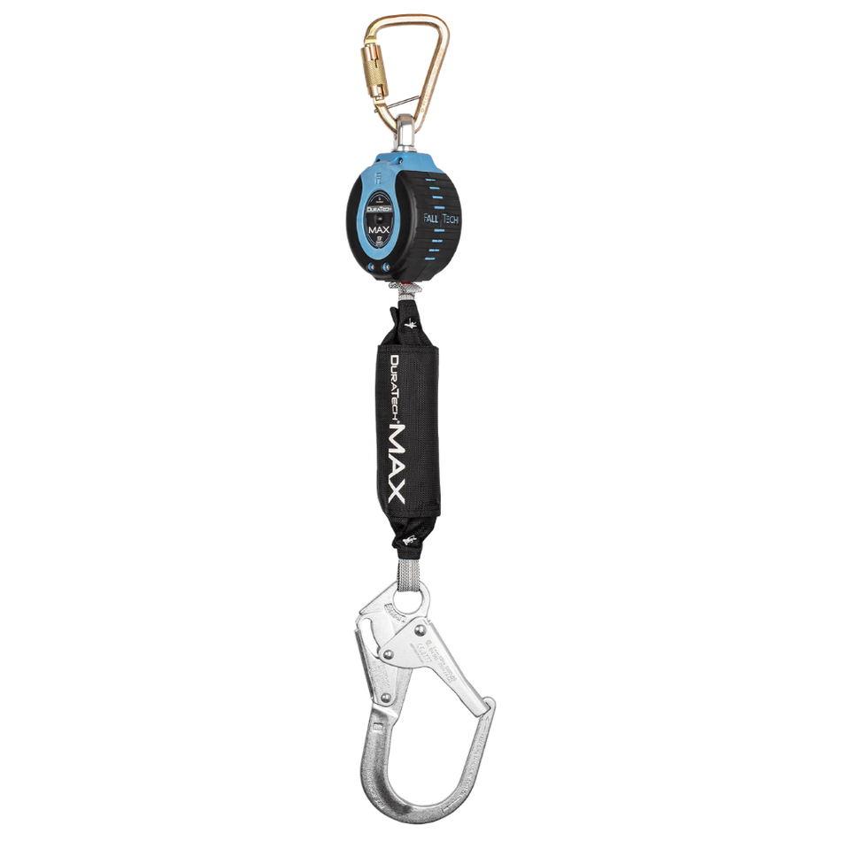 9' DuraTech® MAX Personal SRL with Steel Rebar Hook and Dorsal Connecting Carabiner – 82709SB3 – FallTech