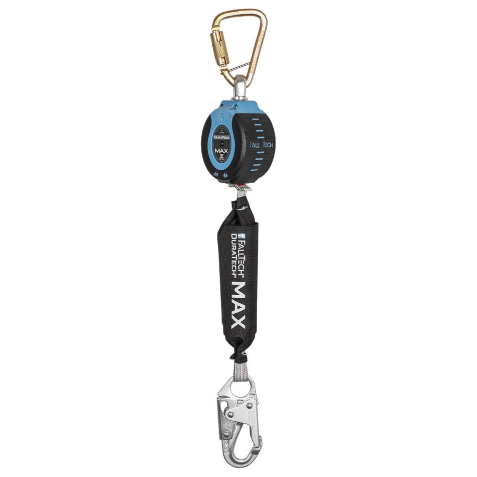 9' DuraTech® MAX Personal SRL with Steel Snap Hook and Dorsal Connecting Carabiner – 82709SB1 – FallTech