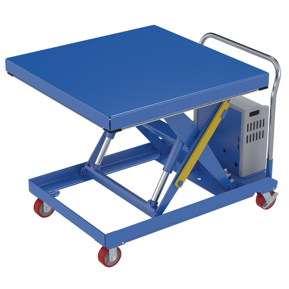 2000 Lb. Steel 12V DC Powered Hydraulic Elevating Cart – CART-2000-4242-DC – Vestil