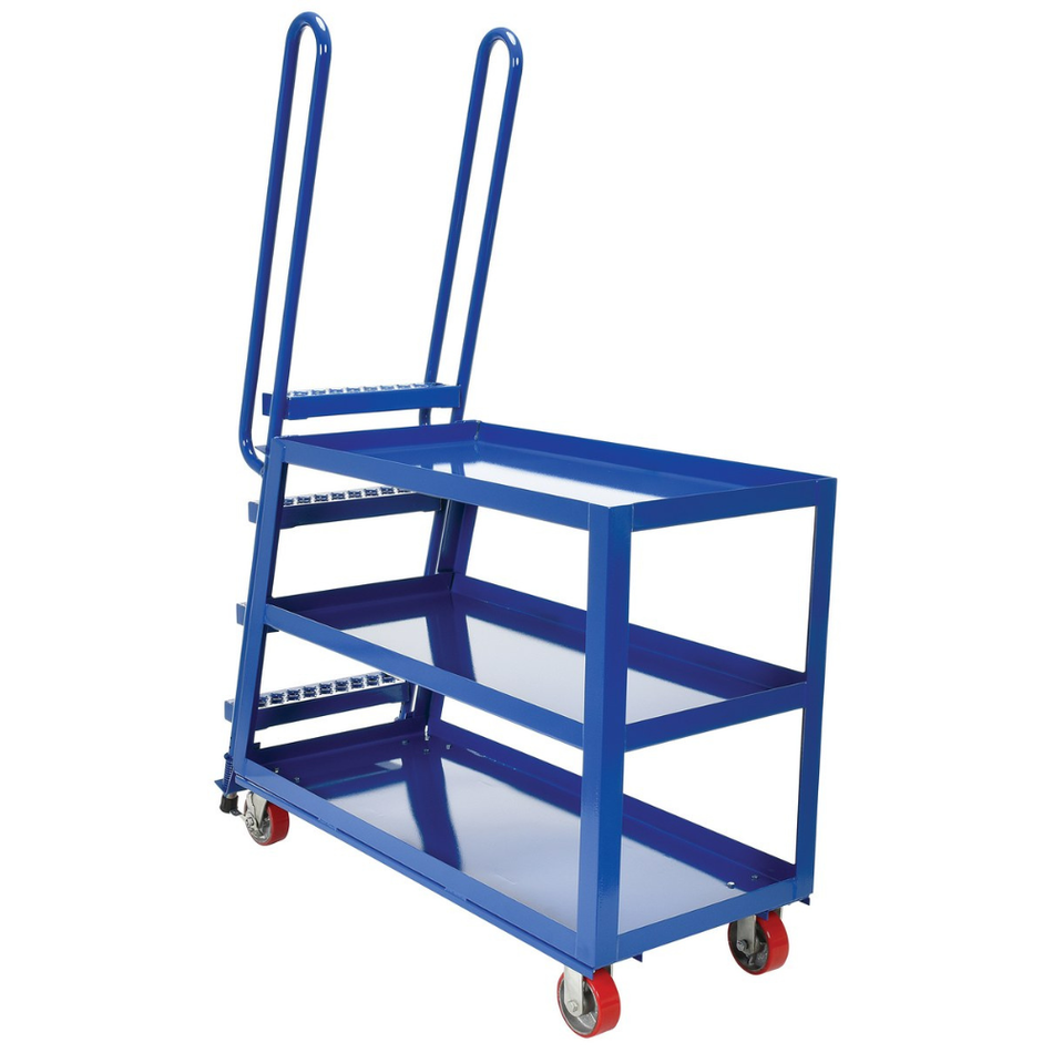 1,000 lb Steel High Duty Cart with Polyurethane On Steel Casters  – SPS-HD-2252-5PU – Vestil