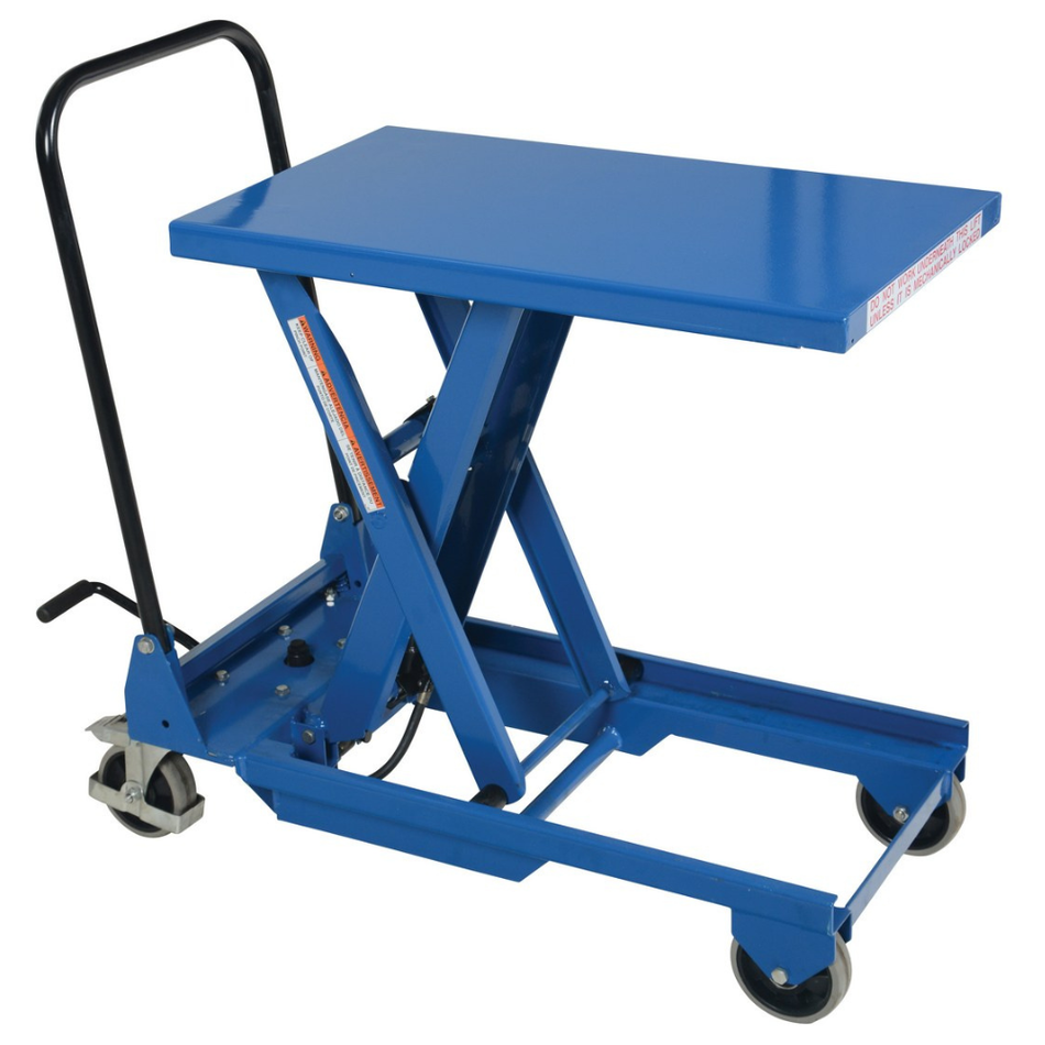 300 Lb. Steel Premium Double Scissor Cart with Foot Release - CART-300-S-FR – Vestil
