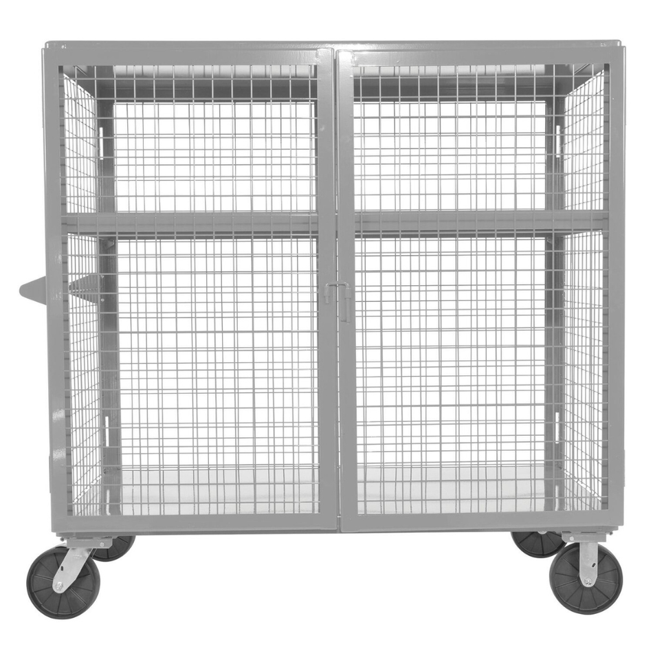 2000 Lb. Welded Steel Expanded Metal Security Cart – SCW-XM-3060-SL – Vestil