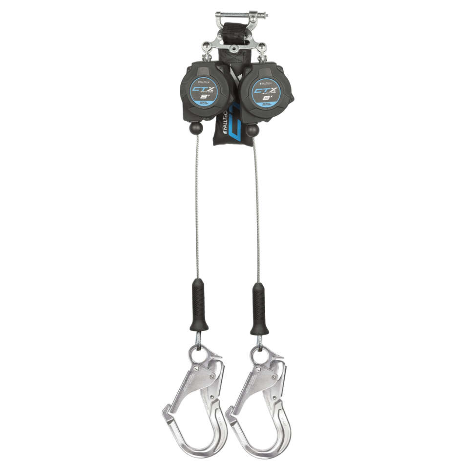 8' CTX™ Cable Class 2 Leading Edge Personal SRL-P with Aluminum Rebar Hooks – 83208TP5 – FallTech
